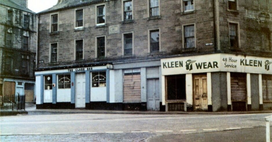 The exterior of the Globe Bar in the 1970s.