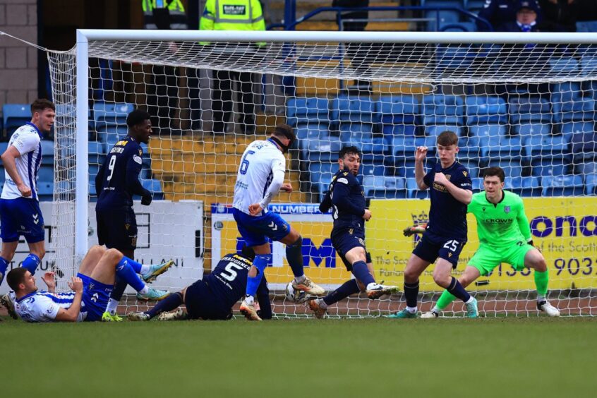 Robbie Deas grabs a late equaliser. Image: Shutterstock/David Young