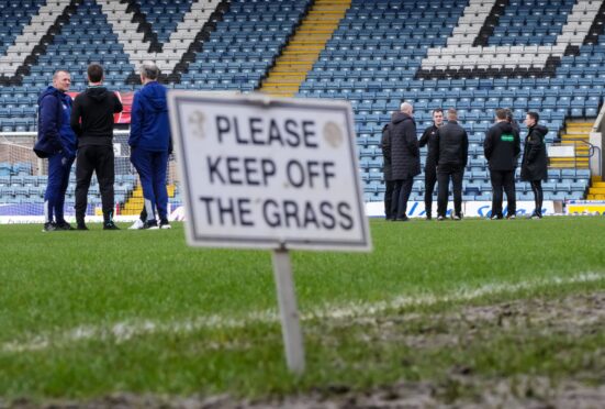 Officials explain the decision to call off Sunday's game. Image: Shutterstock