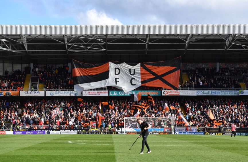 Dundee United were backed by a bumper crowd at Tannadice