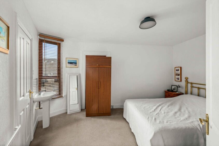 The Broughty Ferry apartment has potential for three bedrooms.