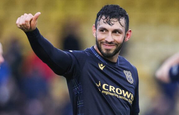 Antonio Portales in action for Dundee. Image: SNS