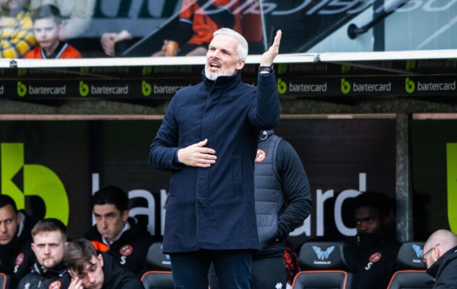 Dundee United manager Jim Goodwin demands more from his players