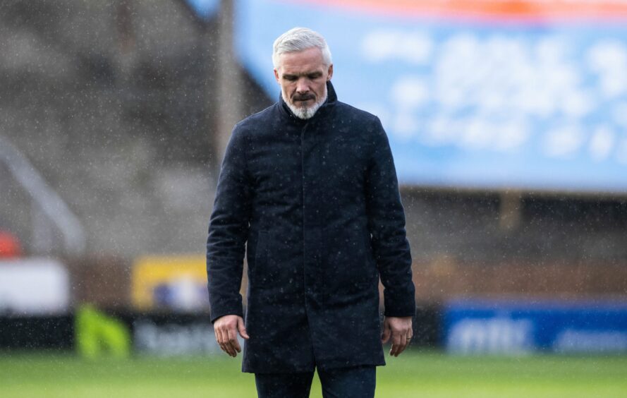 Dejected Dundee United manager Jim Goodwin