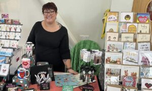 Owner of Dundee greetings cards company, Lunabuloona, Sharon Reilly. Image: Sharon Reilly