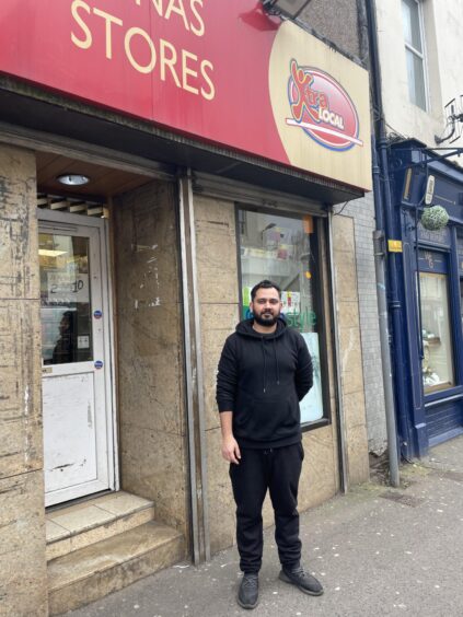 Jawad Anwar outside Mina's in Perth