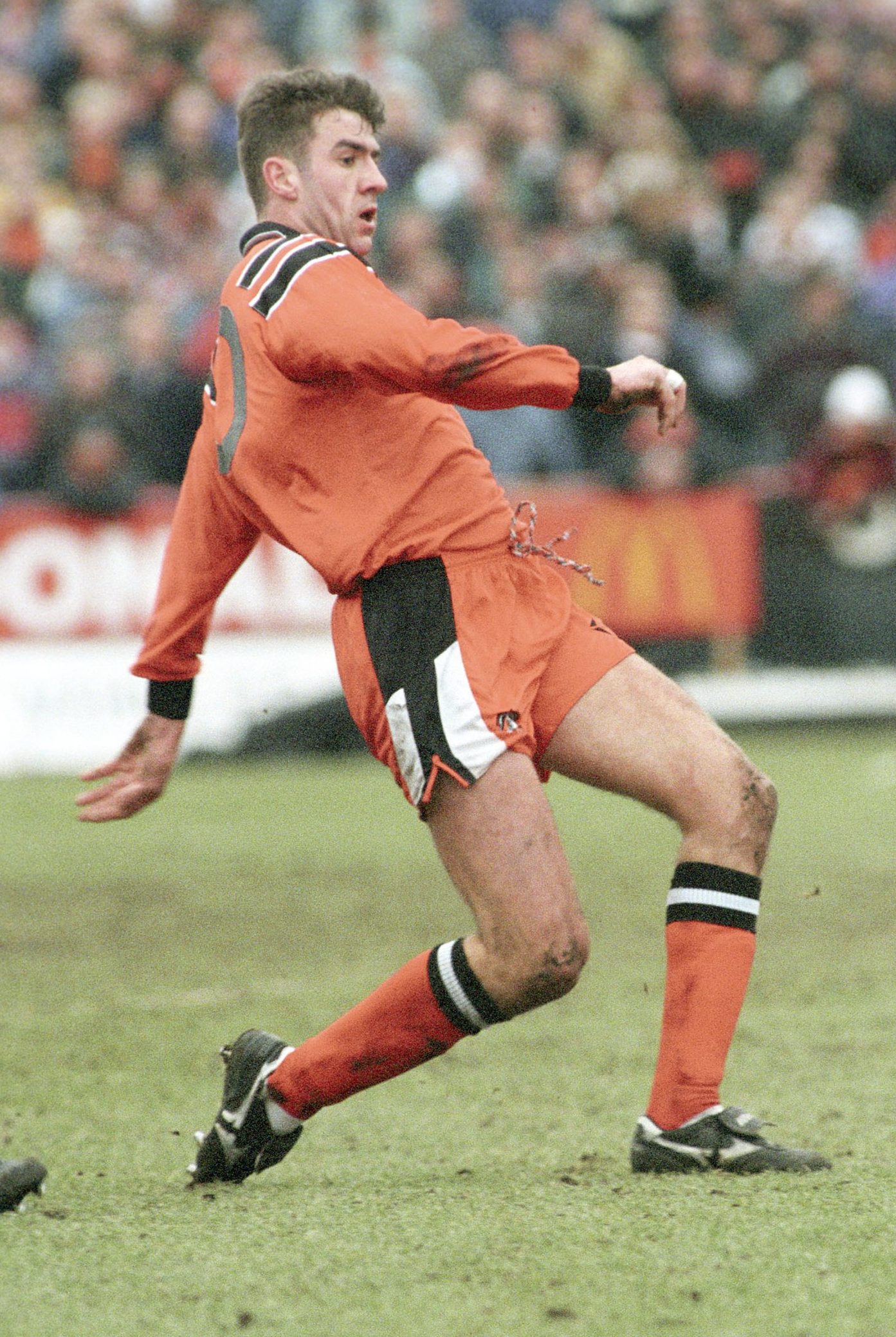 Craig Brewster of Dundee United against Airdrie in 1994.