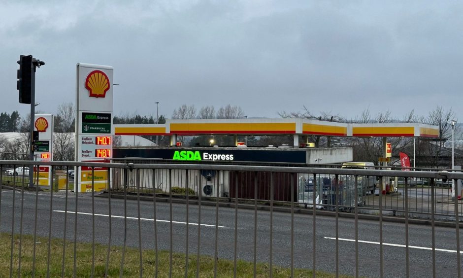 The Shell garage on Forfar's Dundee Road is being turned into Asda.