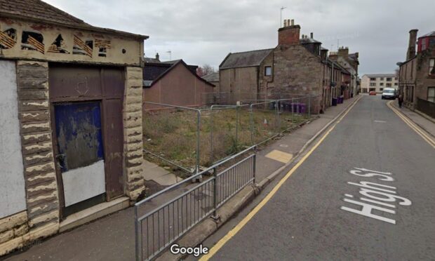 The Brechin High Street site was cleared in 2022. Image: Google