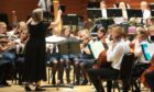 Perth Youth orchestra members at perth Concert Hall