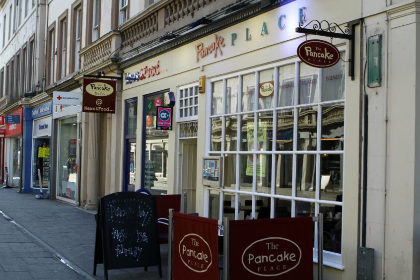 Pancake Place exterior, Reform Street, Dundee.