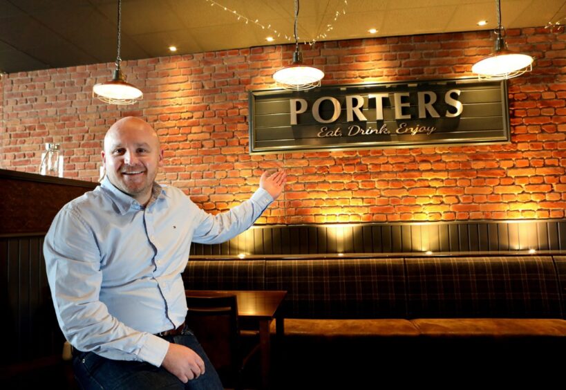 Kevin Webster, managing director of Porters restaurant and bar 