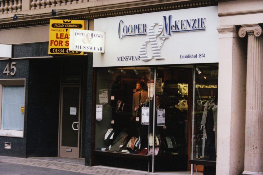 The Cooper and McKenzie shop front in 1998.