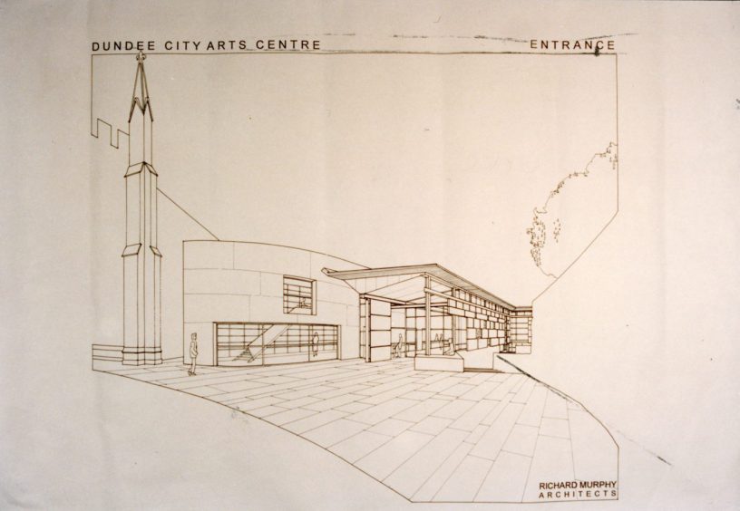 The design sketch of how the DCA could look that won the competition.