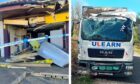 The stolen lorry crashed into the Arbroath shop on Friday morning before being dumped. Image: Ellidh Aitken/DC Thomson/David Hall