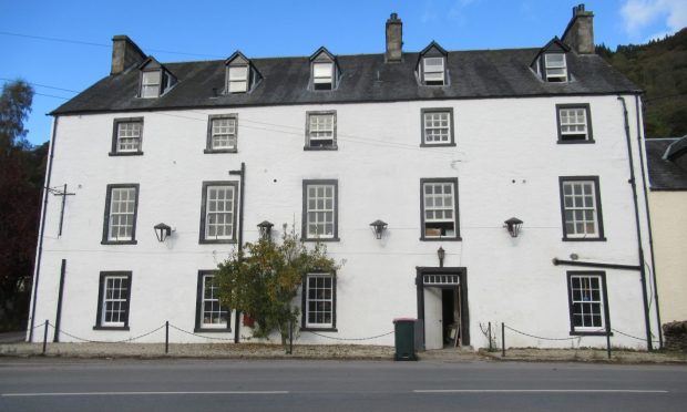Exterior of the Weem Inn in Aberfeldy.