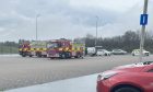 Emergency services were called to Halbeath park and ride on Thursday. Image: Neil Henderson/DC Thomson
