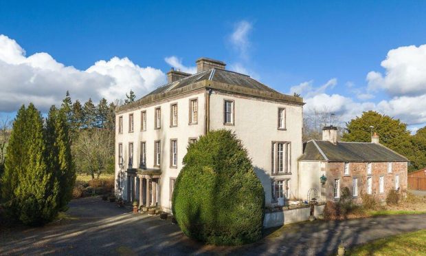 Inchmartine House is an impressive Carse of Gowrie mansion. Image: Strutt & Parker.