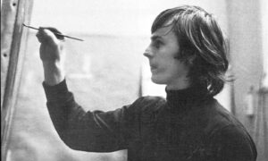Jim Dunbar at Duncan of Jordanstone College of Art and Design in 1973.
