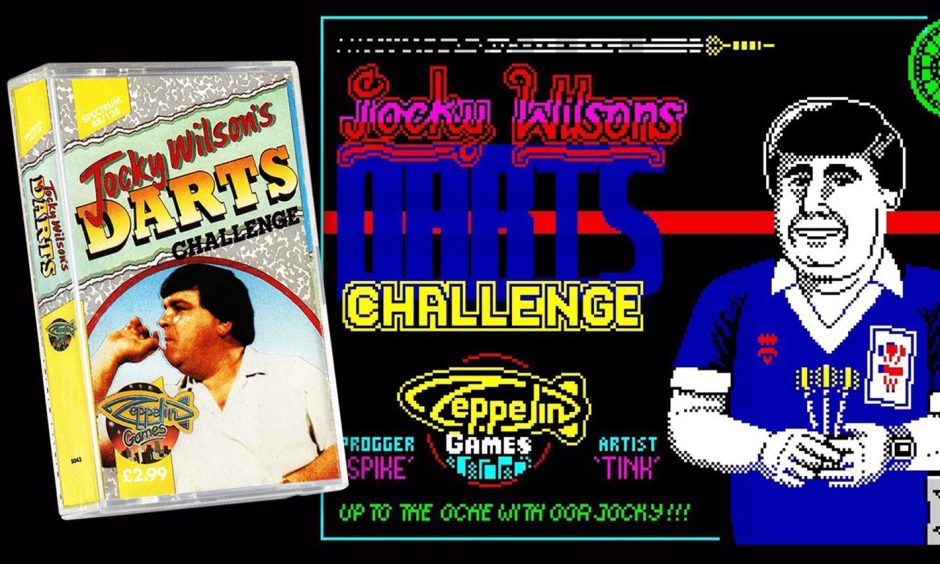 Jocky Wilson's Darts Challenge was released 35 years ago. Image: Supplied.