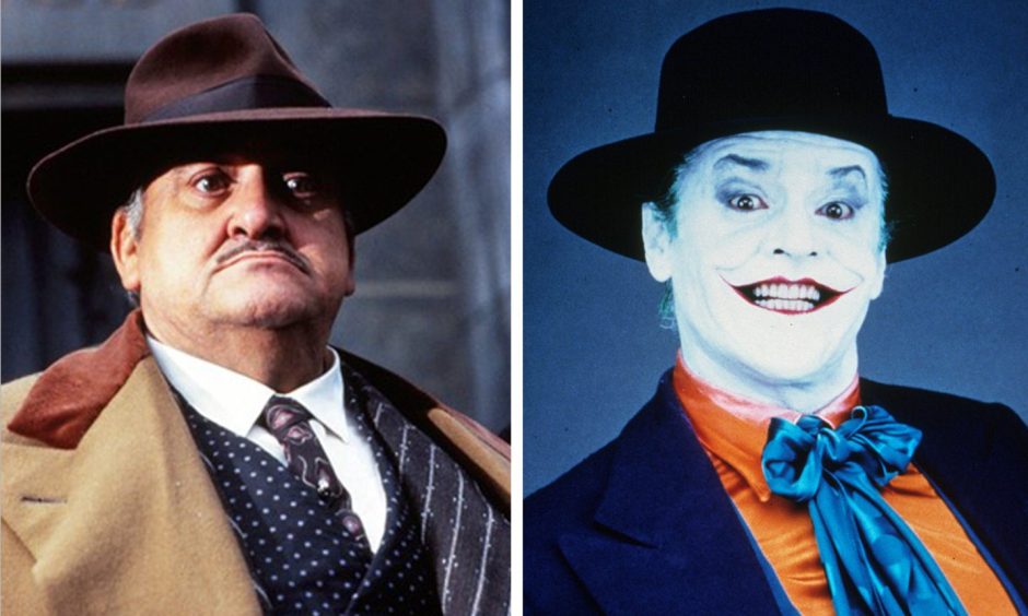 Dundee actor John Dair and Jack Nicholson, both in costume for Batman