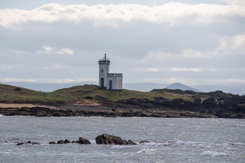 Elie lighthouse at Ruby Bay is one of Shona's favourite places in Elie.