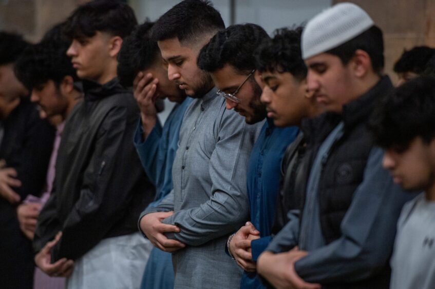 Ramadan prayers at Morgan Academy.