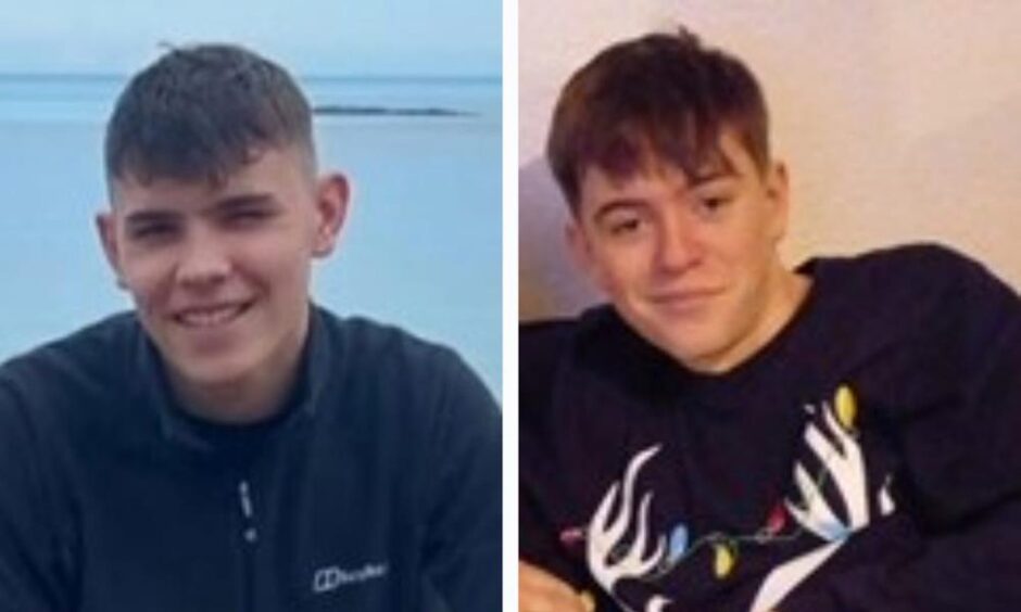 Kyle Marshall and Jayden McConnell - teens who died in Stirling crash.