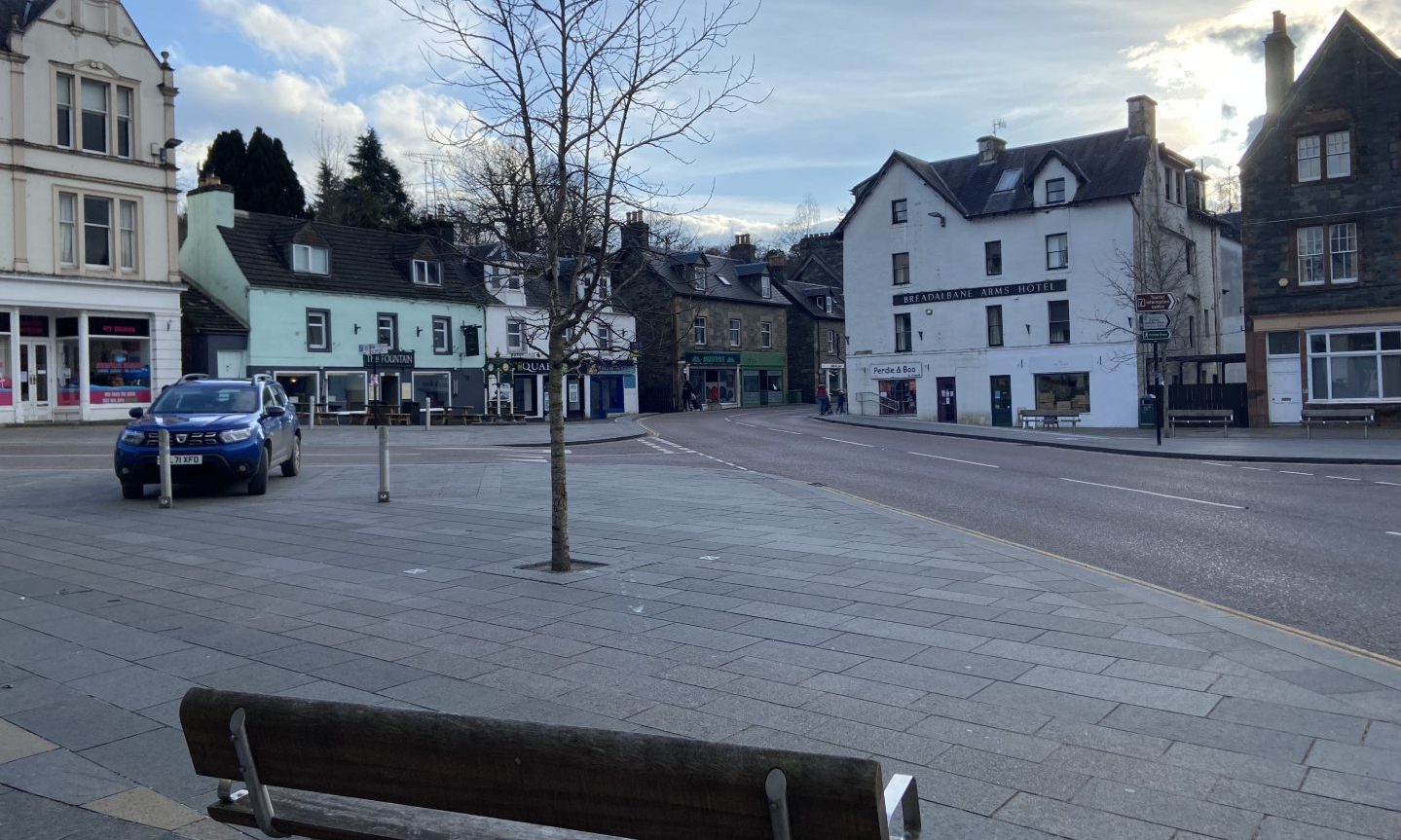 The Square in Aberfeldy.