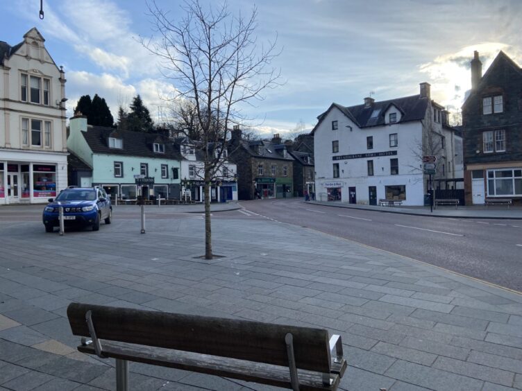 The Square in Aberfeldy.