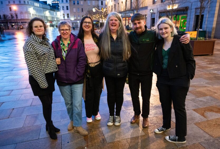 Friends celebrate Kirsteen's birthday with a trip to see Sarah Millican in Dundee. 