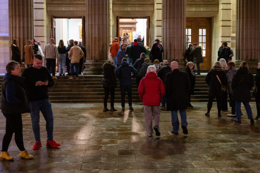 Comedy fans heading into Caird Hall in Dundee to see Sarah Millican. 