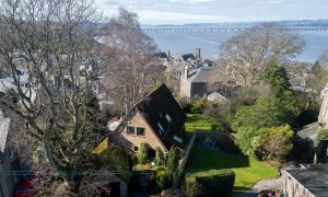 The house in Newport has views of the Tay Bridge. Image: Lindsays