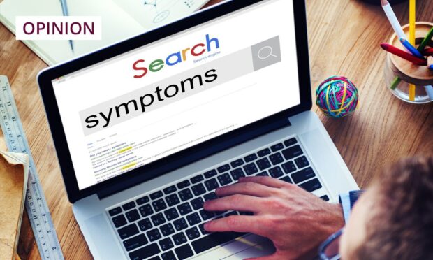 To go with story by Rebecca Baird. RB symptom googling column Picture shows; RB symptom googling column. na. Supplied by Image: Shutterstock/DC Thomson Date; Unknown