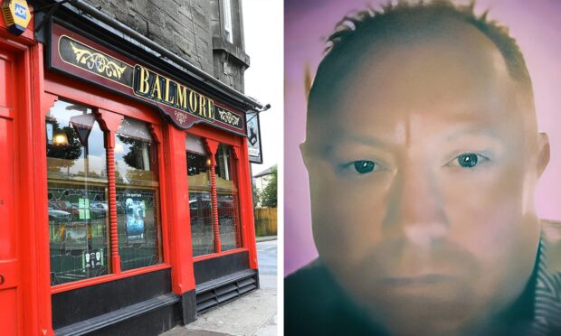 Paul Craib assaulted the man after a row over football in the Balmore Bar. Image: DC Thomson/ Facebook.