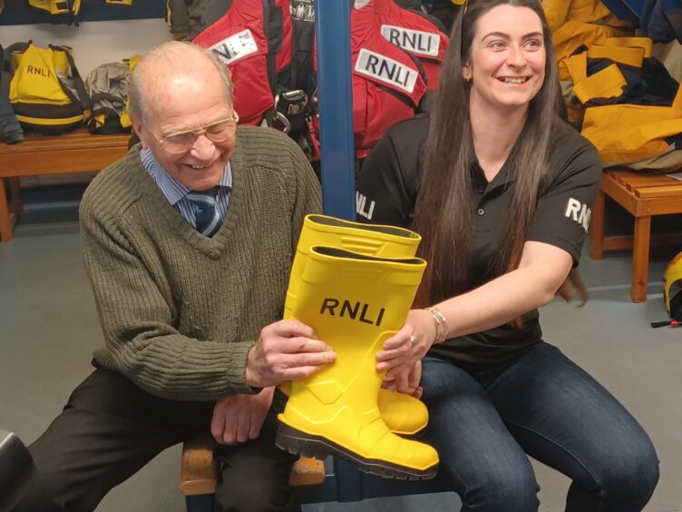 Peter Murray, a former Anstruther RNLI coxwain and lifelong supporter of Anstruther lifeboat, has been watching proudly as his granddaughter Louise Whiteman continues her RNLI volunteer journey.