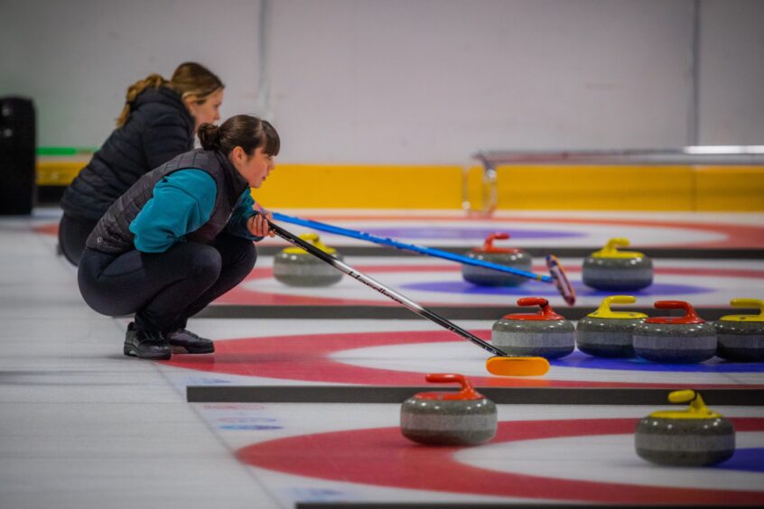 Curling Mixed Doubles championship at Dewars Centre.