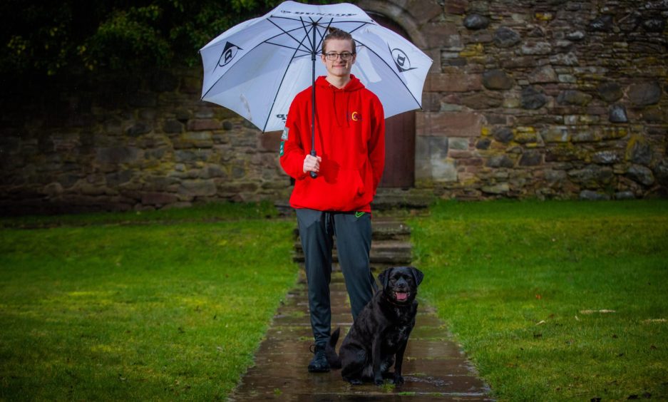 Ruaridh Findlay with dog Star who he hopes to return to Crufts with.