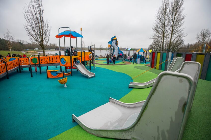 The new play park at Lochore meadows is now open.