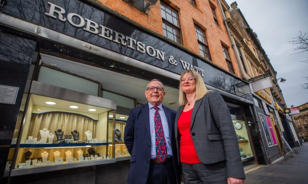 Graham and Ingrid Meade, owners of Robertson & Watt. Image: Steve MacDougall/DC Thomson