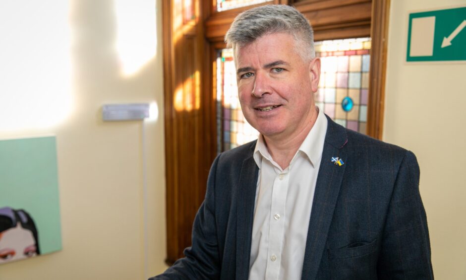 Scottish Information Commissioner David Hamilton at his office in St Andrews. 