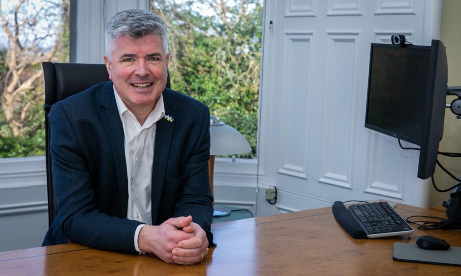 Scottish Information Commissioner David Hamilton at his office in St Andrews.