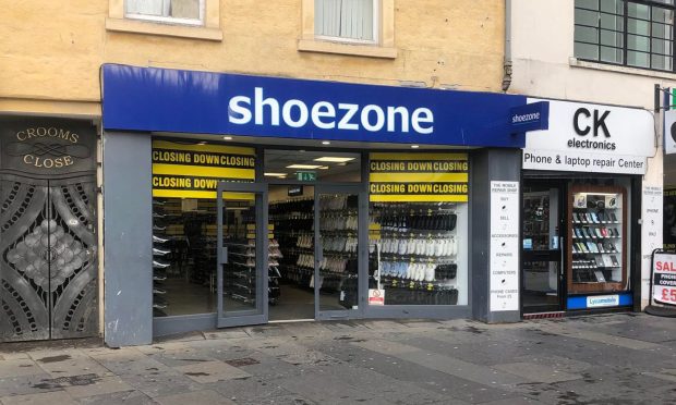 Staff at Shoezone in Dundee confirmed it is closing. Image: James Simpson/DC Thomson