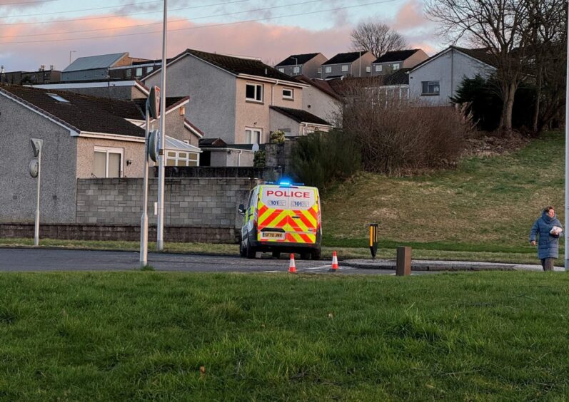 Police have closed a section of South Road in Dundee.
