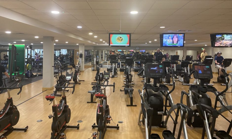 The large gym facilities on offer at David Lloyd.