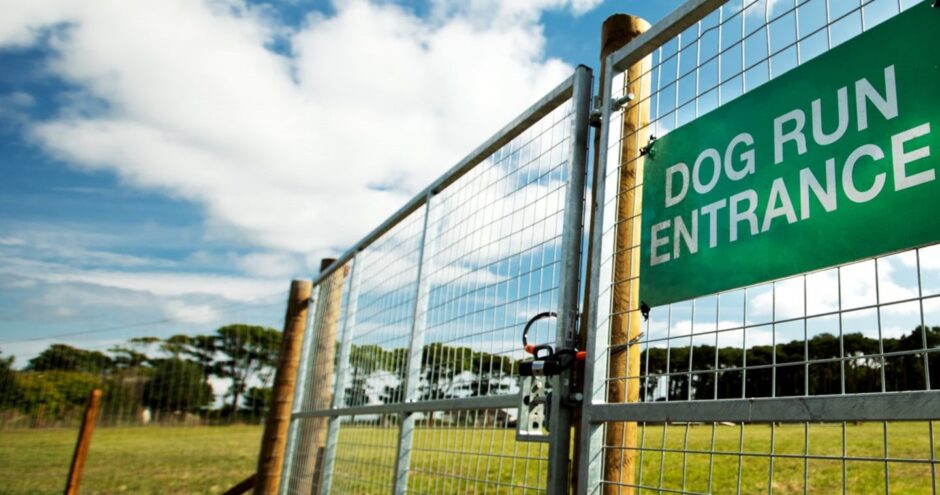 Access to the secure St Andrews Dog Run is via key fob activated gate.