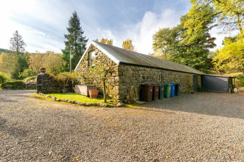 The lochside estate is four miles from Aberfoyle.