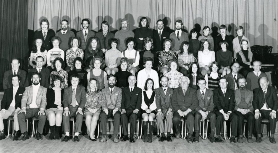 Thomson-Leng Musical Society members pose for a group photograph in 1973.