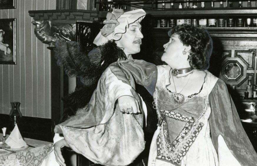 A scene from the 1984 production of Kiss Me Kate.