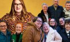 Montage shows Sarah Millican and some of her fans.